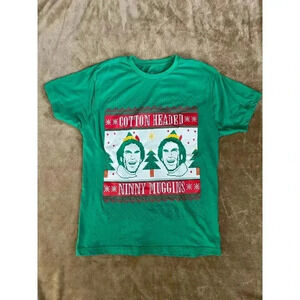 Elf‎ Cotton Headed Ninny Muggins Christmas Holiday T-Shirt Men’s Size Large